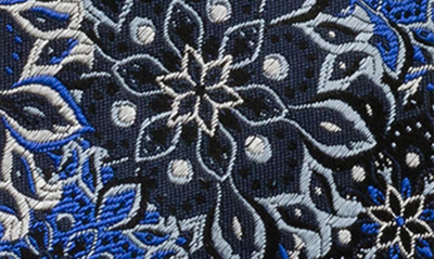 Shop Cufflinks, Inc . Navy Floral Silk Tie & Pocket Square