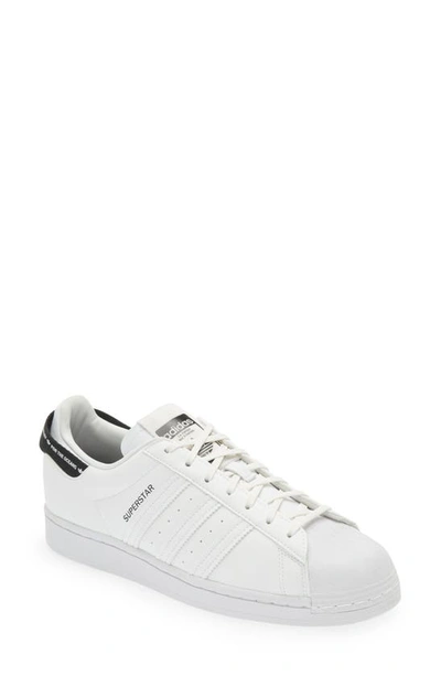 Shop Adidas Originals Superstar Sneaker In Cloud White/ White/ Core Black