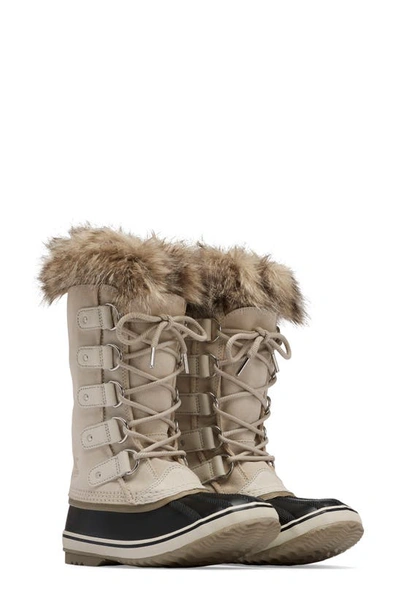 Shop Sorel Joan Of Arctic Faux Fur Waterproof Snow Boot In Fawn/ Omega Taupe