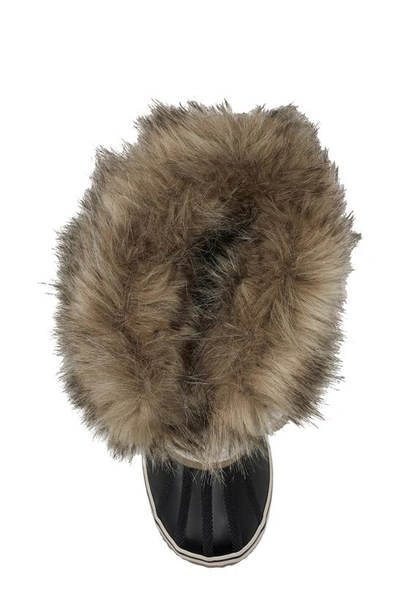 Sorel Joan Of Arctic Faux Fur Waterproof Snow Boot In Fawn/ Omega Taupe