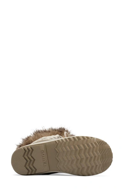 Sorel Joan Of Arctic Faux Fur Waterproof Snow Boot In Fawn/ Omega Taupe