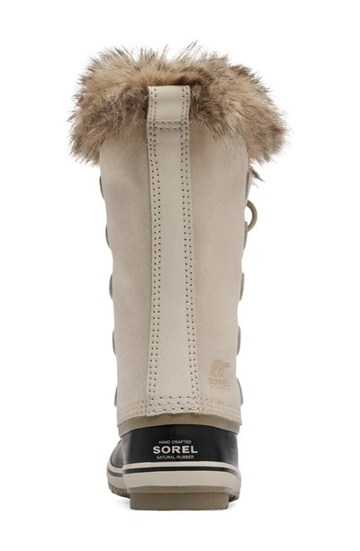 Sorel Joan Of Arctic Faux Fur Waterproof Snow Boot In Fawn/ Omega Taupe