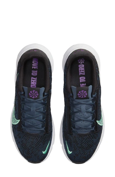 Shop Nike Superrep Go 3 Flyknit Running Shoe In Black/ Navy/ Purple/ Green
