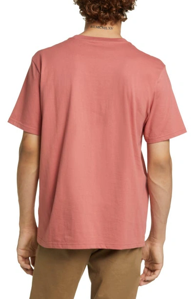 Shop Carhartt Logo Pocket T-shirt In Misty Blush