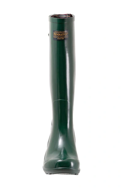 Shop Pendleton Knee High Waterproof Rain Boot In Green