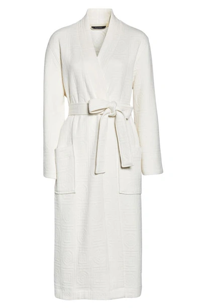 Shop Natori Infinity Quilted Jacquard Robe In Cream