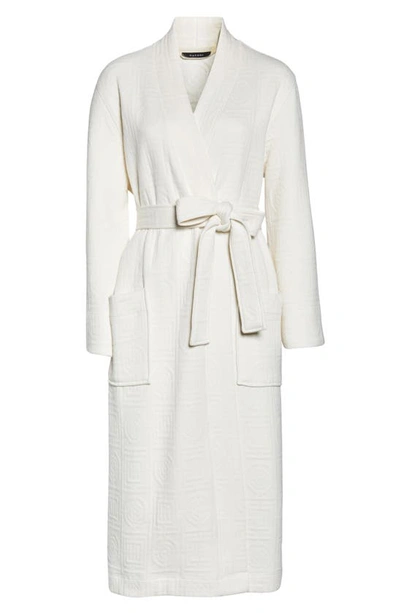 Natori Quilted Infinity Jacquard Robe In Cream