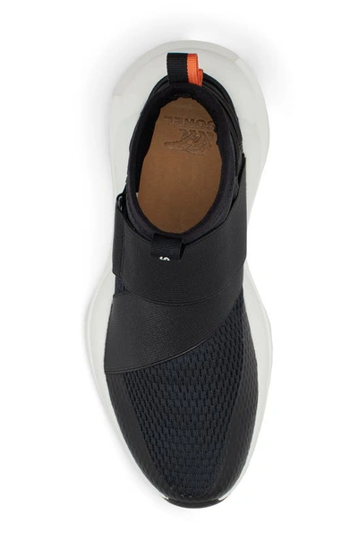 Shop Sorel Explorer Defy Mid Top Sneaker In Black/ Sea Salt