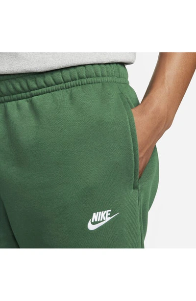 Shop Nike Sportswear Club Fleece Sweatpants In Gorge Green/ White