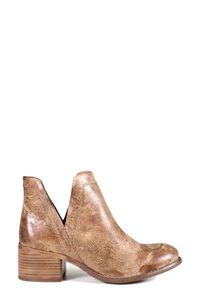 Diba True Work Nerd Bootie In Tan Brown