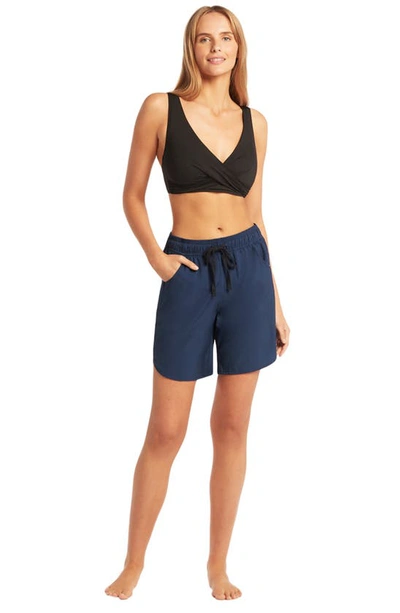 Sea Level 7-inch Stretch Board Shorts In Nightsky