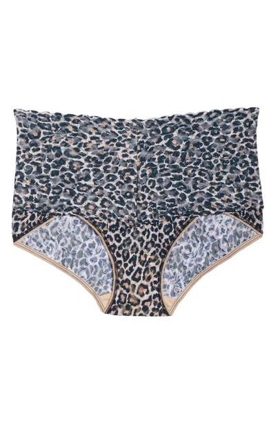 Shop Hanky Panky Classic Leopard Retro Vikini In Brown/ Black