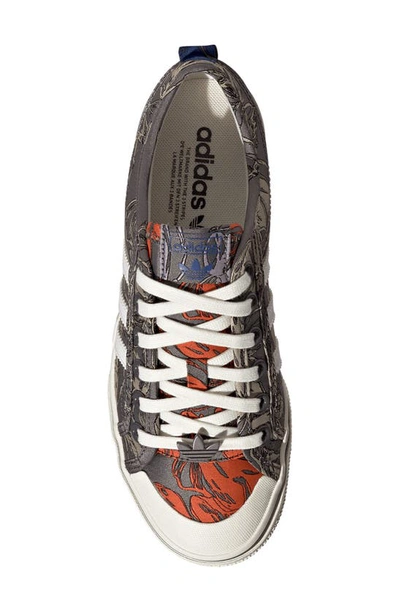 Shop Adidas Originals Nizza Platform Sneaker In Off White/ White/ Orange