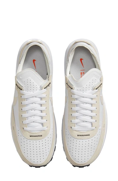 Shop Nike Waffle One Leather Sneaker In White/ Phantom/ White