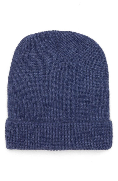 Shop Tasha Solid Cuff Beanie In Blue