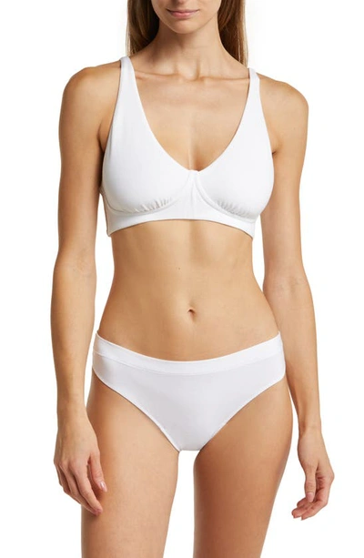 Meundies Feelfree Thong In White
