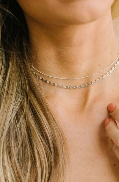 Made By Mary Poppy Link Choker In Silver