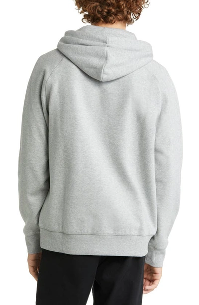 Shop Carhartt Work In Progress Chase Cotton Blend Hoodie In Grey Heather / Gold