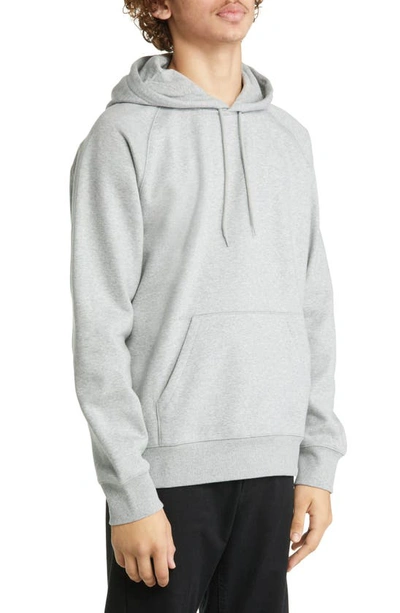 Shop Carhartt Work In Progress Chase Cotton Blend Hoodie In Grey Heather / Gold