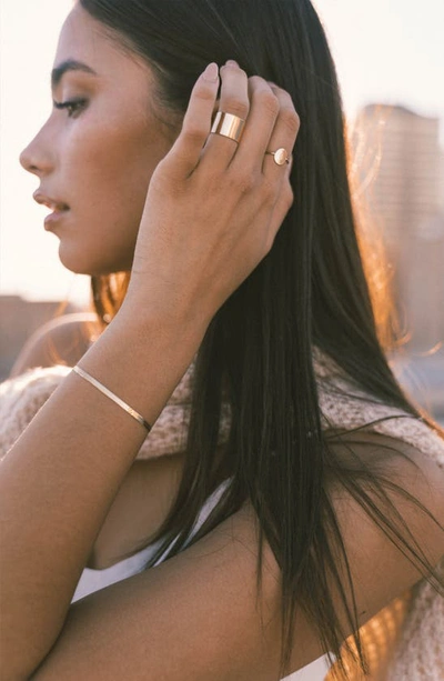 Made By Mary Luster Cigar Band Open Ring In Gold