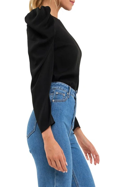 English Factory Puff Shoulder Top In Black