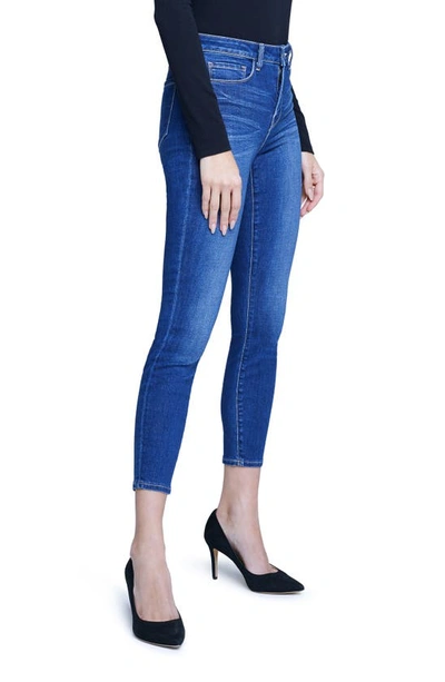 Shop L Agence Margot High Waist Crop Skinny Jeans In Colton