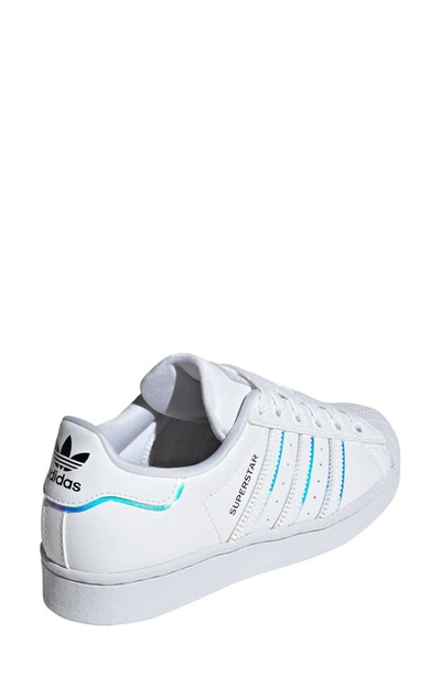 Shop Adidas Originals Kids' Superstar Sneaker In White/ White/ Black