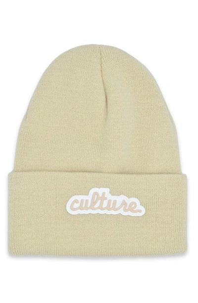 Shop A Life Well Dressed Culture Statement Beanie In Sand