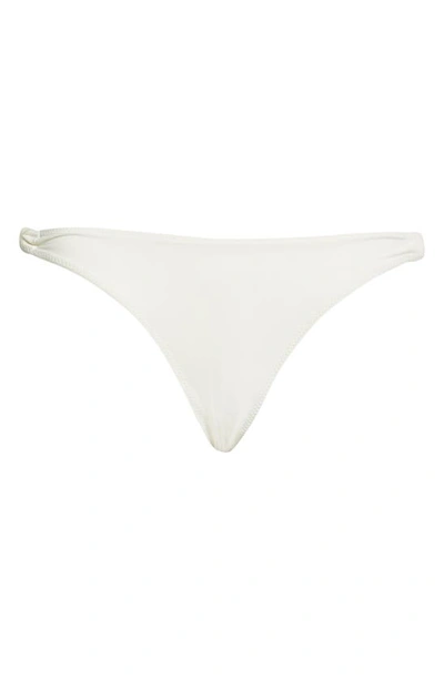 Shop Stella Mccartney Falabella Chain Detail Bikini Bottoms In Cream