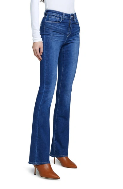 Shop L Agence Selma Sleek Baby Bootcut Jeans In Colton