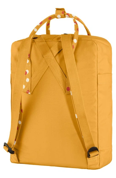 Shop Fjall Raven Kånken Water Resistant Backpack In Ochre-confetti Pattern