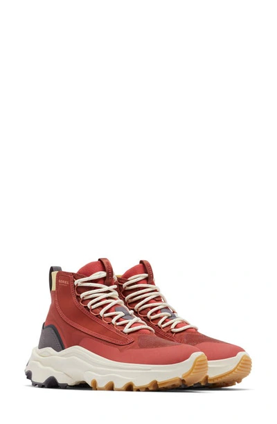 Shop Sorel Kinetic Breakthru Venture Waterproof Sneaker In Warp Red/ Chalk