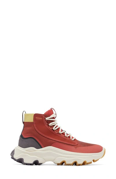 Shop Sorel Kinetic Breakthru Venture Waterproof Sneaker In Warp Red/ Chalk