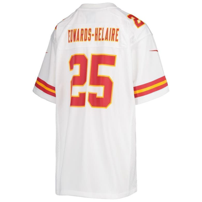 Shop Nike Youth  Clyde Edwards-helaire White Kansas City Chiefs Game Jersey