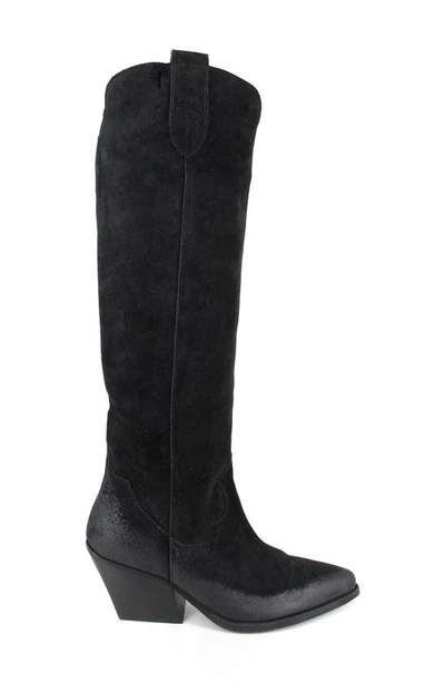 Zigi Valezka Knee High Boot In Black