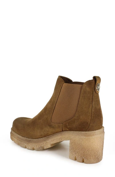 Zigi Ximena Platform Chelsea Boot In Tan
