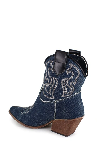 Shop Zigi Paula Bootie In Blue Denim