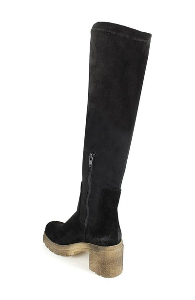 Zigi Jaylen Over The Knee Platform Boot In Black