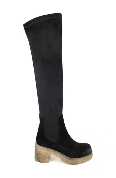 Zigi Jaylen Over The Knee Platform Boot In Black