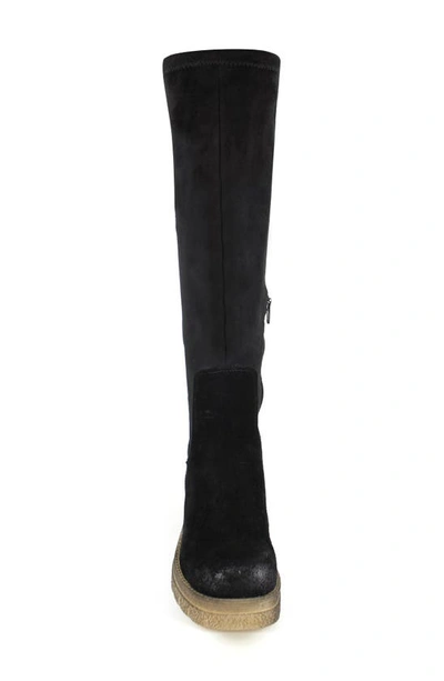 Zigi Jaylen Over The Knee Platform Boot In Black
