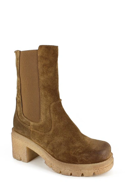 Zigi Keziah Platform Chelsea Boot In Tan