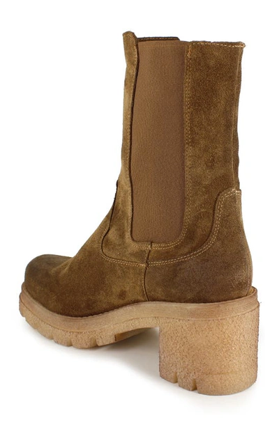 Zigi Keziah Platform Chelsea Boot In Tan