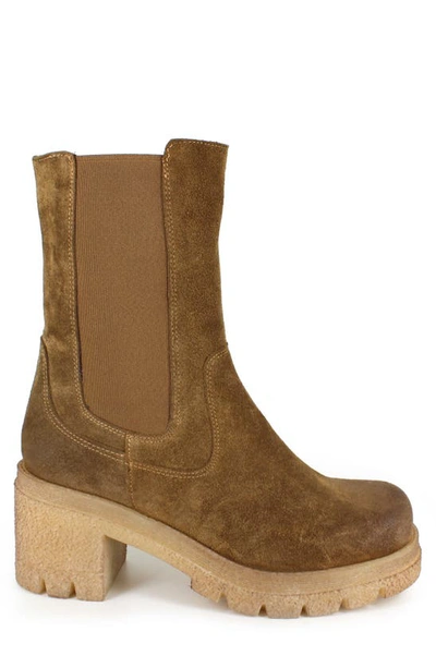 Zigi Keziah Platform Chelsea Boot In Tan
