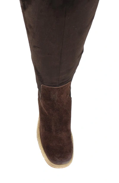 Zigi Jaylen Over The Knee Platform Boot In Brown
