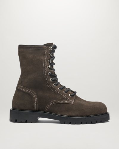 Shop Belstaff Marshall Lace Up Boots In Stone