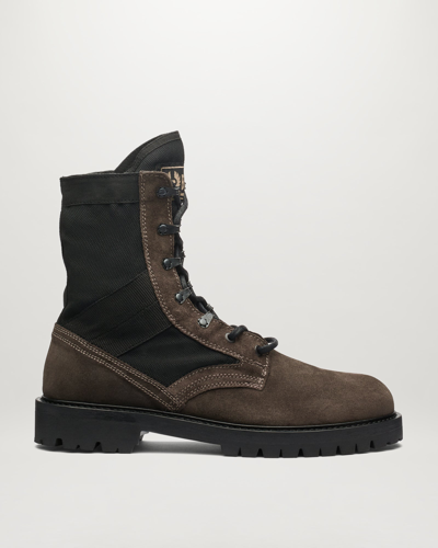 Shop Belstaff Trooper Lace Up Boots In Stone