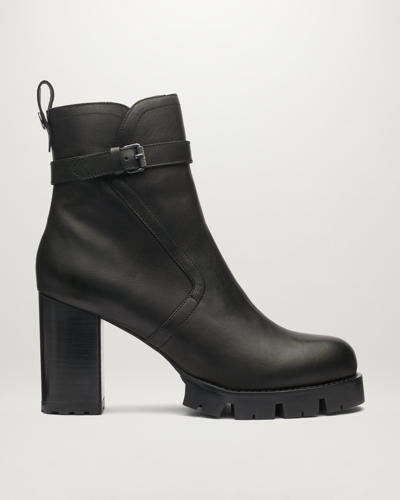 Shop Belstaff Rebel Stiefel Für Damen Grain Leather In Black
