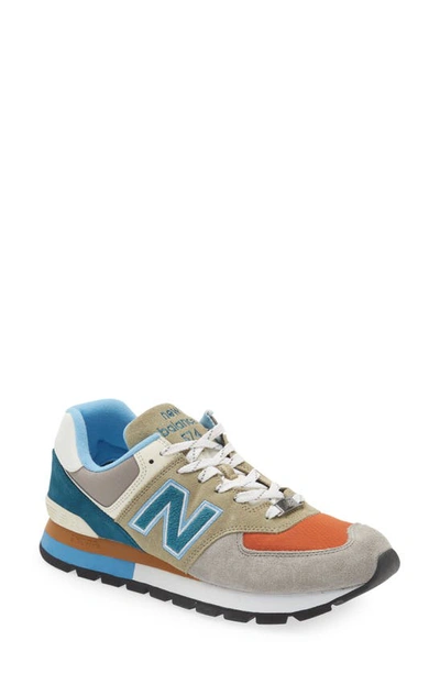 New Balance Men's 574 Rugged Low-top Sneakers In Grey/blue | ModeSens