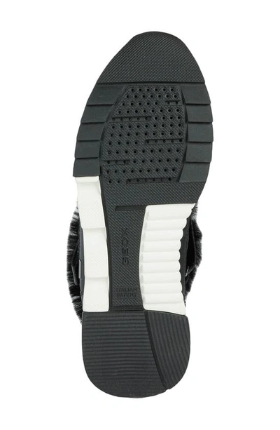 Shop Geox Falena Amphibiox™ Faux Fur Lined Waterproof Boot In Black