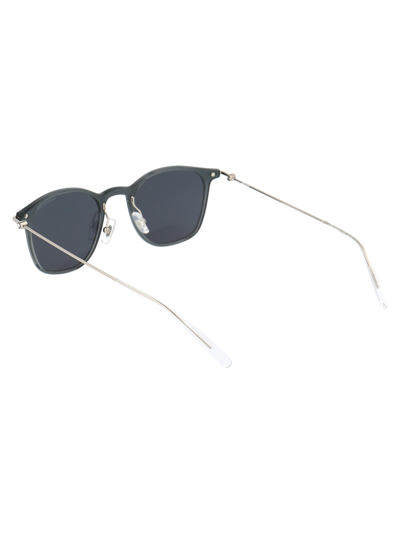 Shop Montblanc Sunglasses In 001 Grey Silver Grey